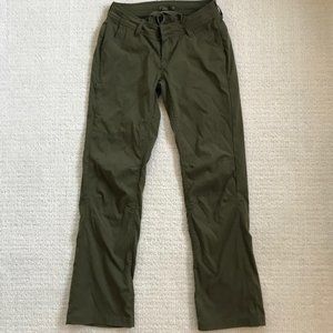 Prana Halle Convertible Pant, 8 Reg, Green